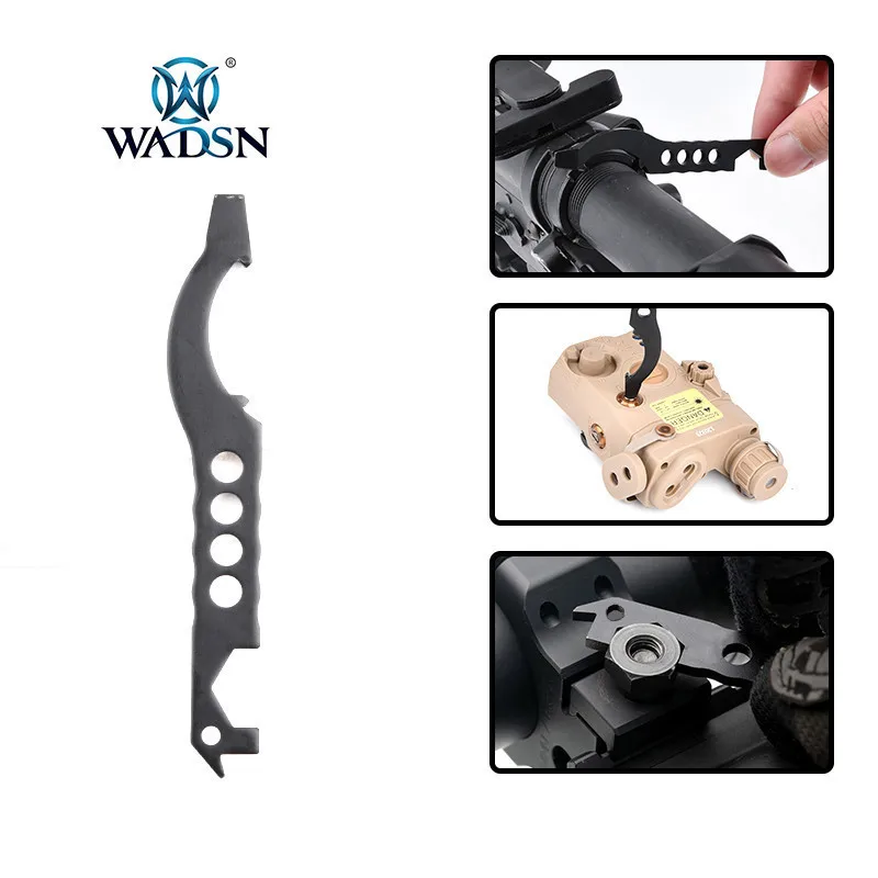 

WADSN Tactical Multitasker M4 TOOLS Multipurpose Maintenance Screwdriver Keychain Bicycle Repair Buffer Tube Modification AR15