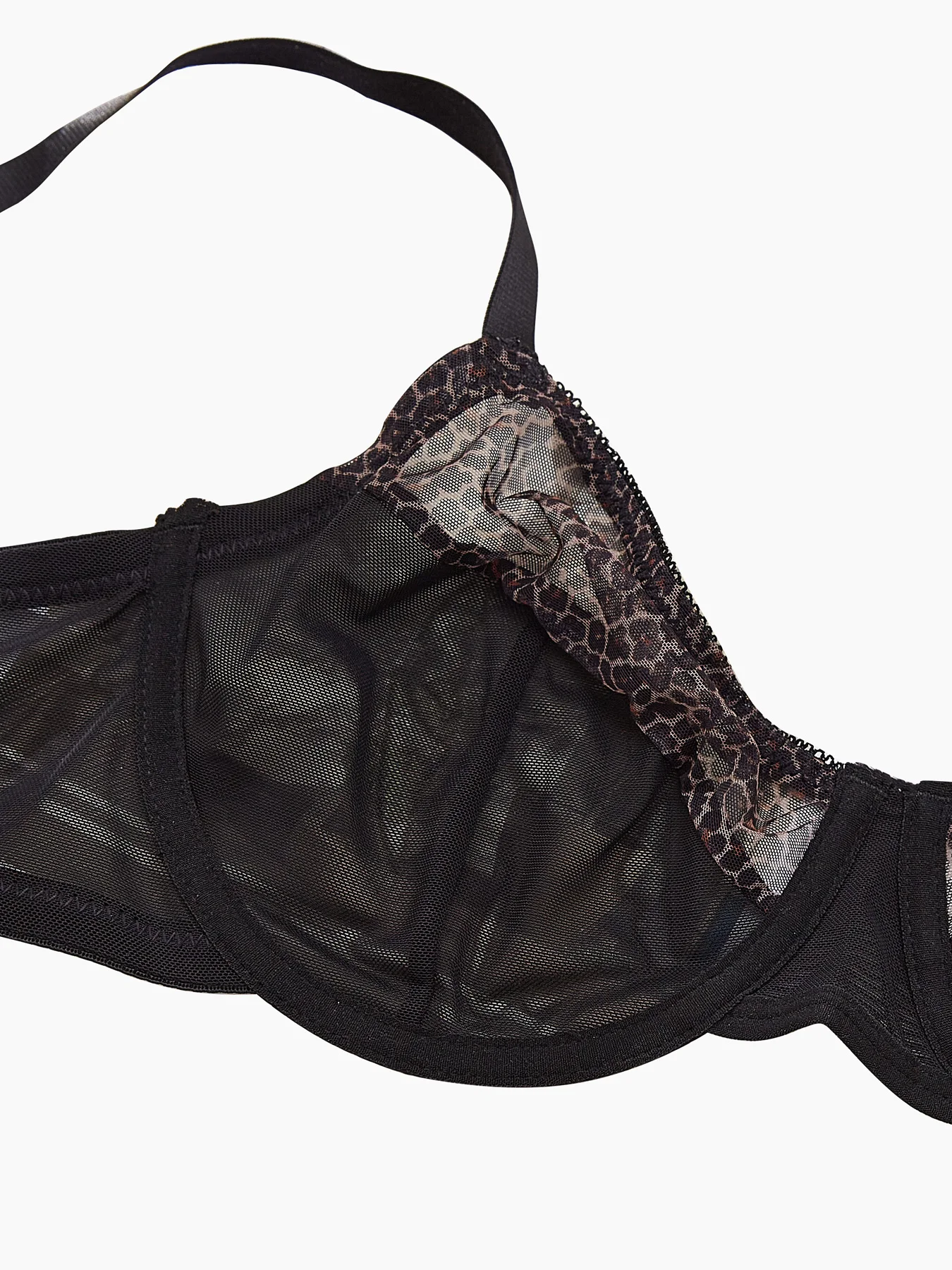 Plus Size Sexy Leopard Print & - Sheer Bra Lace recension och pris