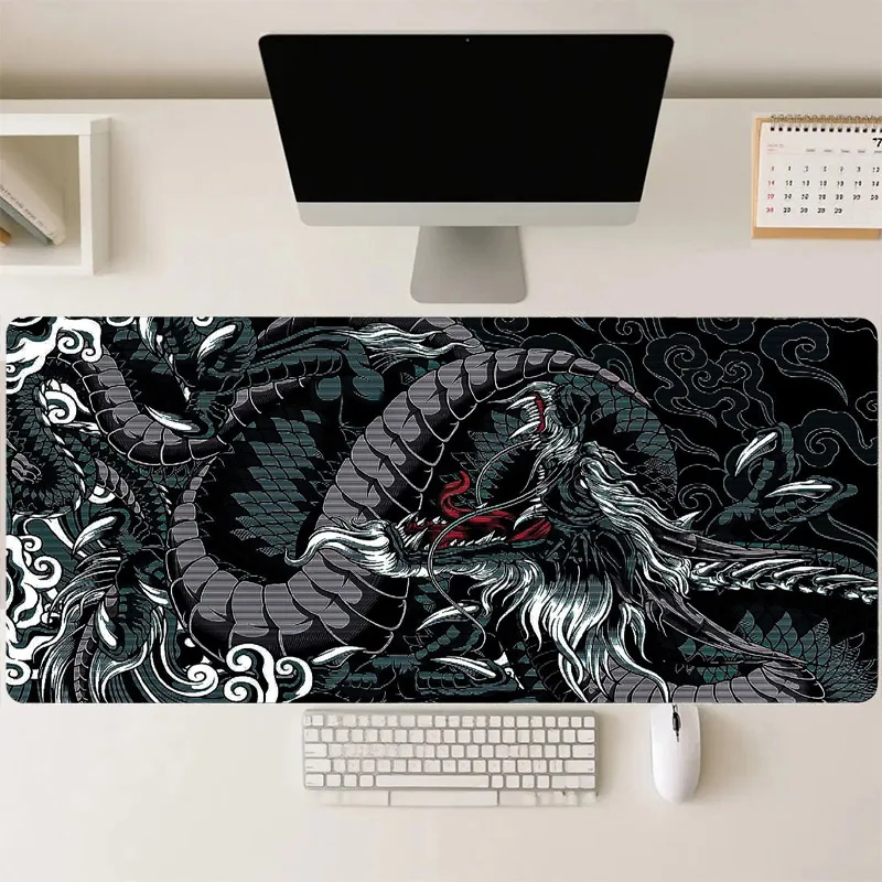 

Большой игровой коврик для мыши Dragon, нескользящий резиновый коврик для стола, аксессуар для офиса и дома, коврик для компьютерной мыши, настольный коврик для офисного стола