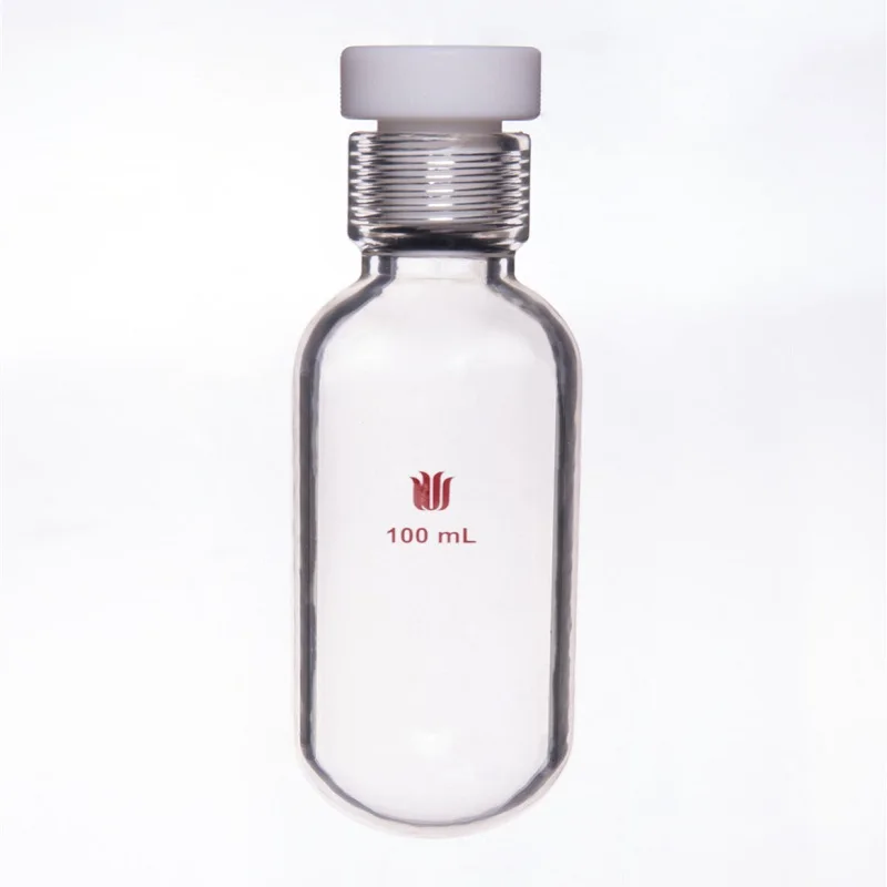 SYNTHWARE Thick walled pressure resistant bottle, Coating film, PRESSURE VESSEL, HEAVY WALL, PTFE internal thread plug, P16