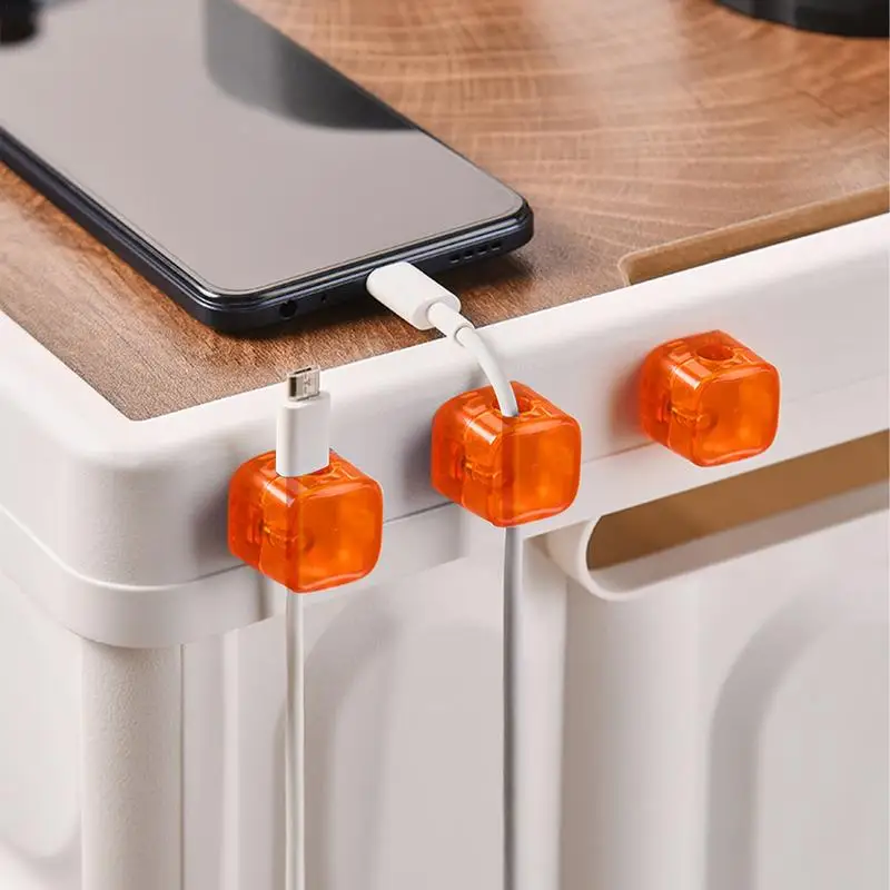 

Magnetic Cable Management Charging Cord Management Magnetic Cord Clip Under Desk Cord Hider Charger Wire Holder Clip For