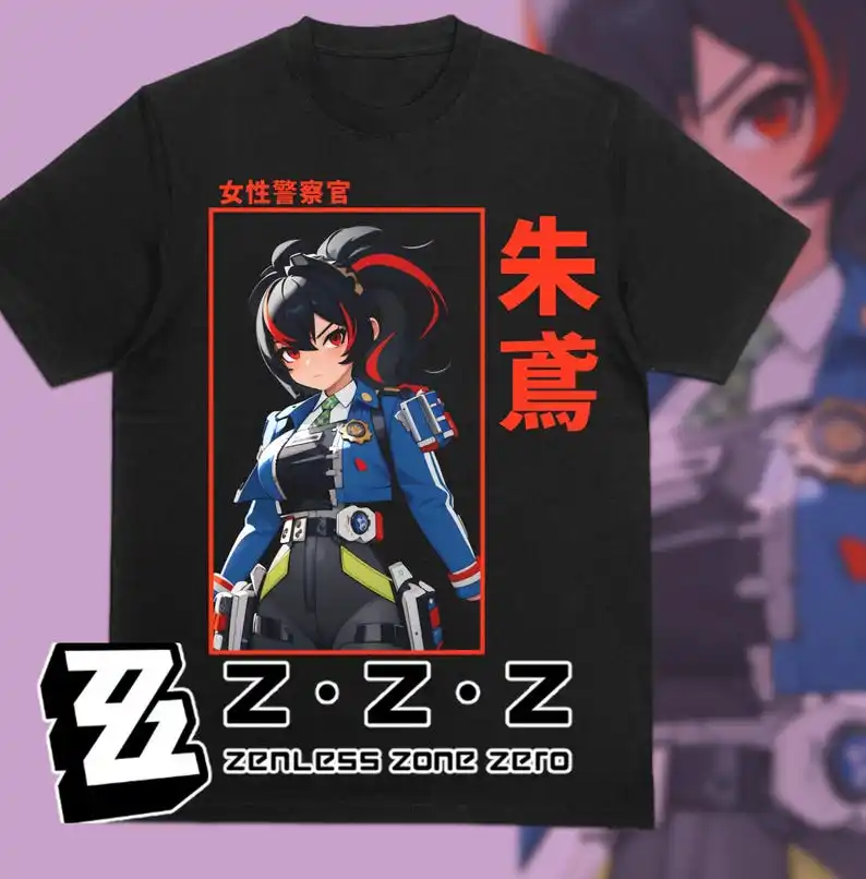 Zenless Zone Zero Shirt, Fan Art Shirt, Zhu Yuan Shirt, ZZZ, Hoyoverse, Mihoyo (Zhu Yuan)