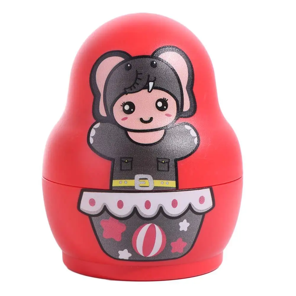 Ornement 6 couches poupées gigognes russes 8 couches Figurines Matryoshka jouets Collection de dessins animés poupées empilables faites à la main maison chambre