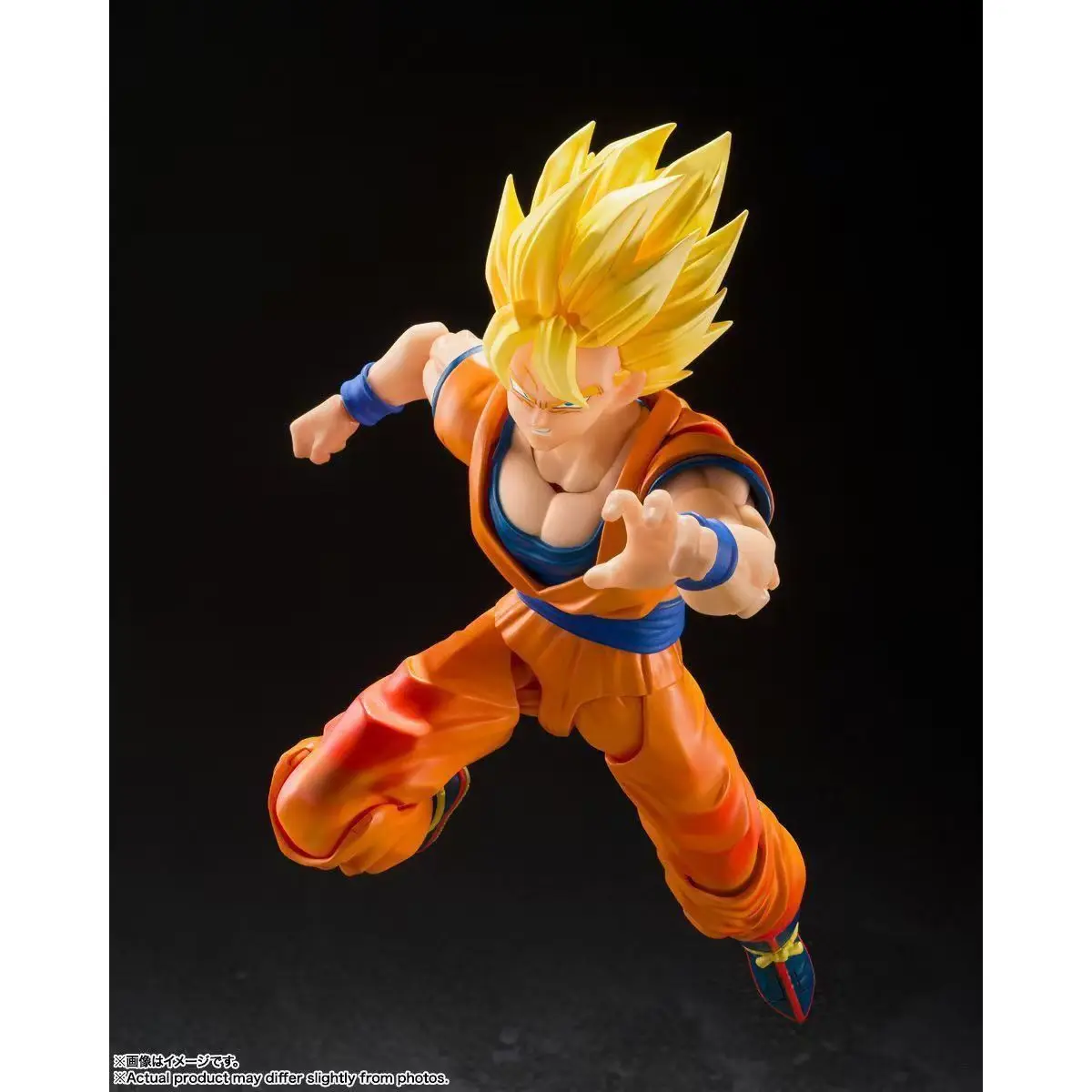 

Оригинальная коллекционная фигурка Bandai SHF Супер Сайян Сон Гоку, аниме-модель с подвижными суставами, игрушка-подарок для детей