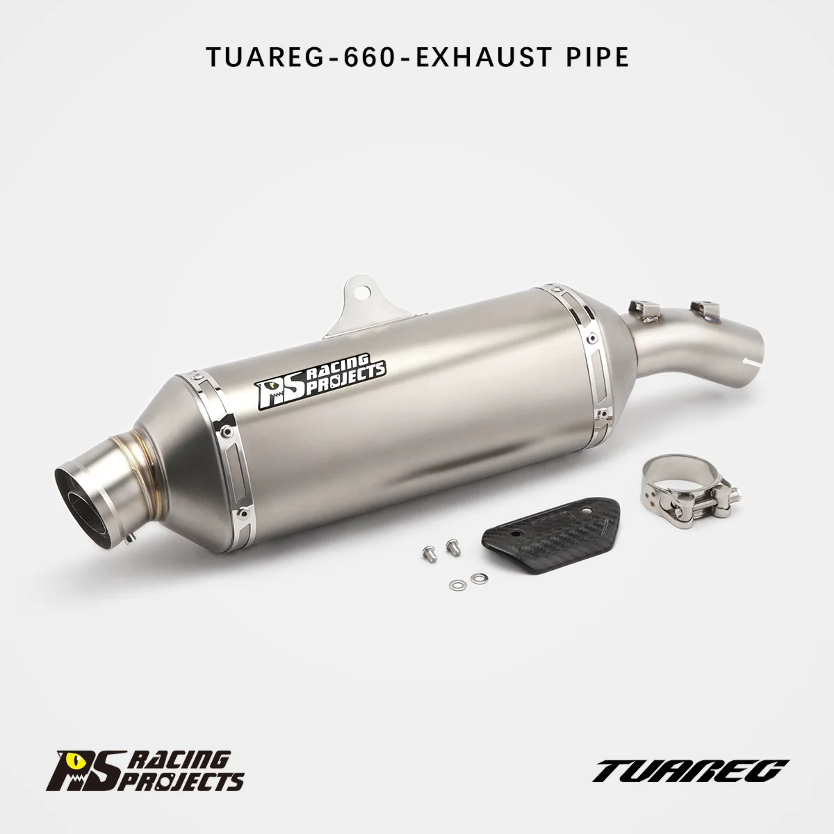 RS For Aprilia Tuareg 660 2022-2026 SS Mid Tail Exhaust One-Piece Slip-On Design Adventure Bike Performance Upgrade Pipe