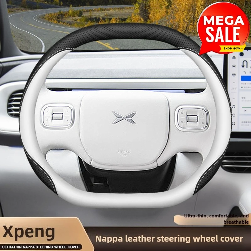 

Leather Car Steering Wheel Cover for Xpeng G6 P7 G9 2024 2025 2026 Accessories