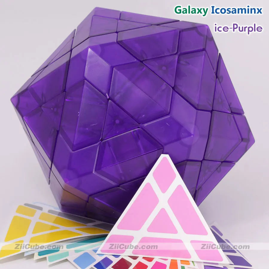 Mf8 갤럭시 퍼즐, Icosahedron Megamin x 큐브, Icosaminx 12 decahedron 스티커, 이상한 모양, 로직 매직 큐브, 고급 장난감