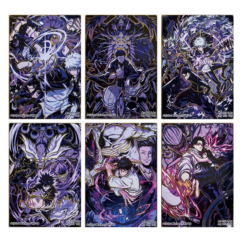

Japanese Anime Demon Slayer Jujutsu Kaisen Fushiguro Megumi Gojo Satoru Collectible Cards Christmas Birthday Gift Children's Toy