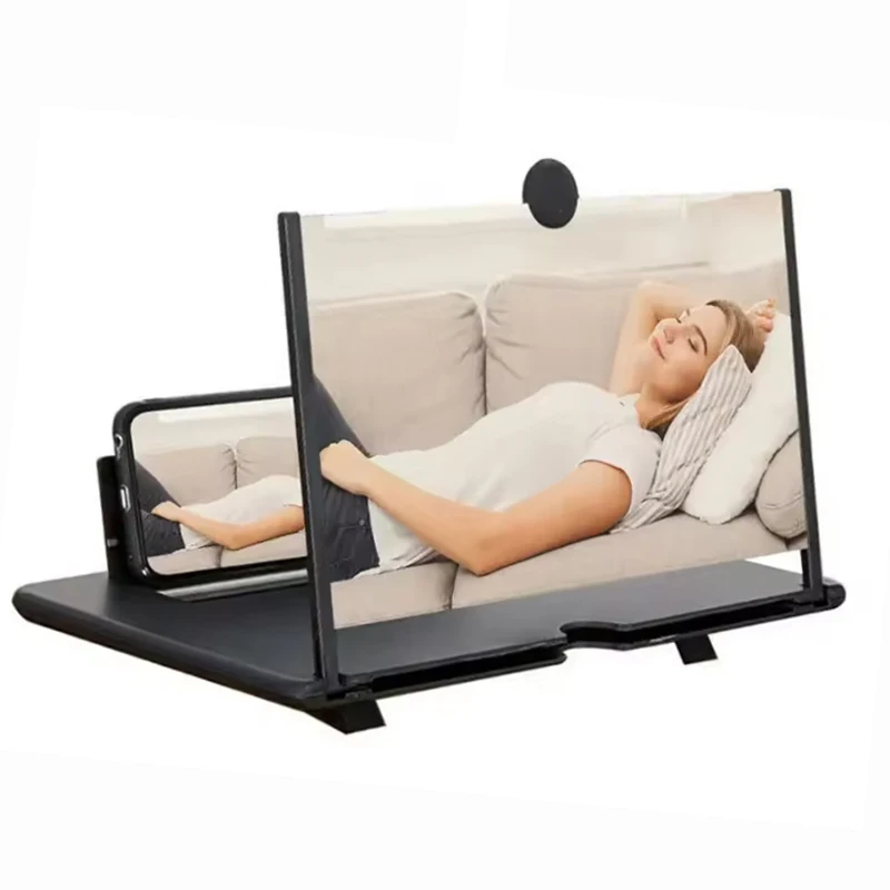 12 بوصة متعددة الوظائف HD شاشة الهاتف المحمول فيديو المكبر شاشة مكبر للصوت لحامل الهاتف شاشة كبيرة حامل الهاتف #3