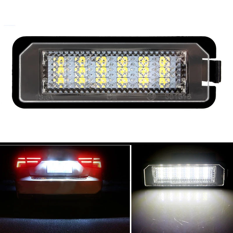 

12V 3W LED Number License Plate Light Lamp canbus no error For vw Passat B6 CC Eos Golf 4 5 6 7 MK7 Polo Superb Seat Leon Altea