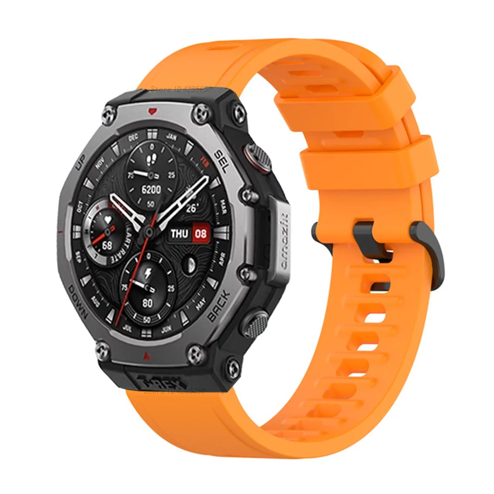 Silicone Strap For Amazfit T-rex 3 Smart watch Wrist Strap For Huami Amazfit T-rex 3 Watchband Accessories Sports band Correa