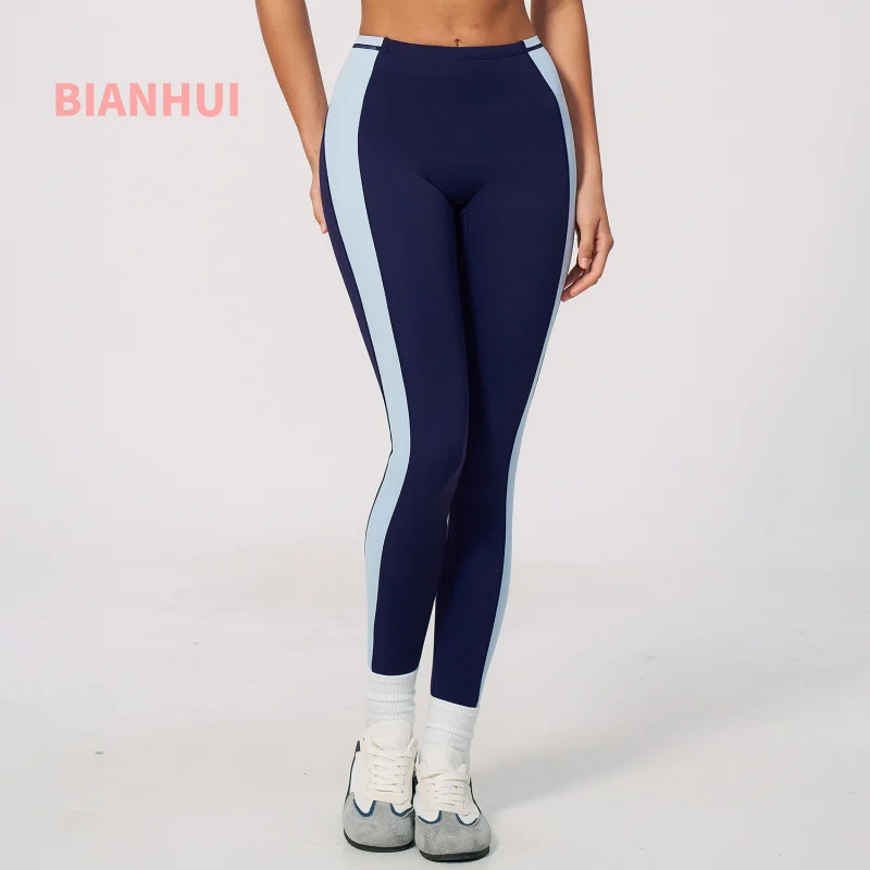 Yoga Pants Sports Fitness Leggings Workout Wear Scrunch Tights Women Patchwork Sports Gym Pant Fashionable Running Trousers