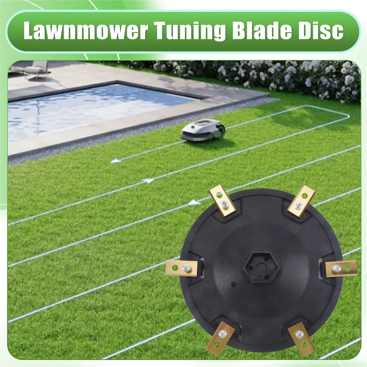 ABLG & Robotic Lawnmower Tuning Blade Disc RSDRA-01 for A1 Lawn Mower Blade Plate 6 Blades Robotic Mower Accessories