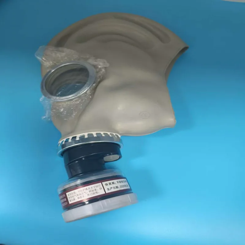 قناع الغاز الكيميائي 2 في 1 مادة مطاطية طلاء رش الأمونيا الكيميائية للحماية من الحرائق قناع الغاز للحماية الشاملة