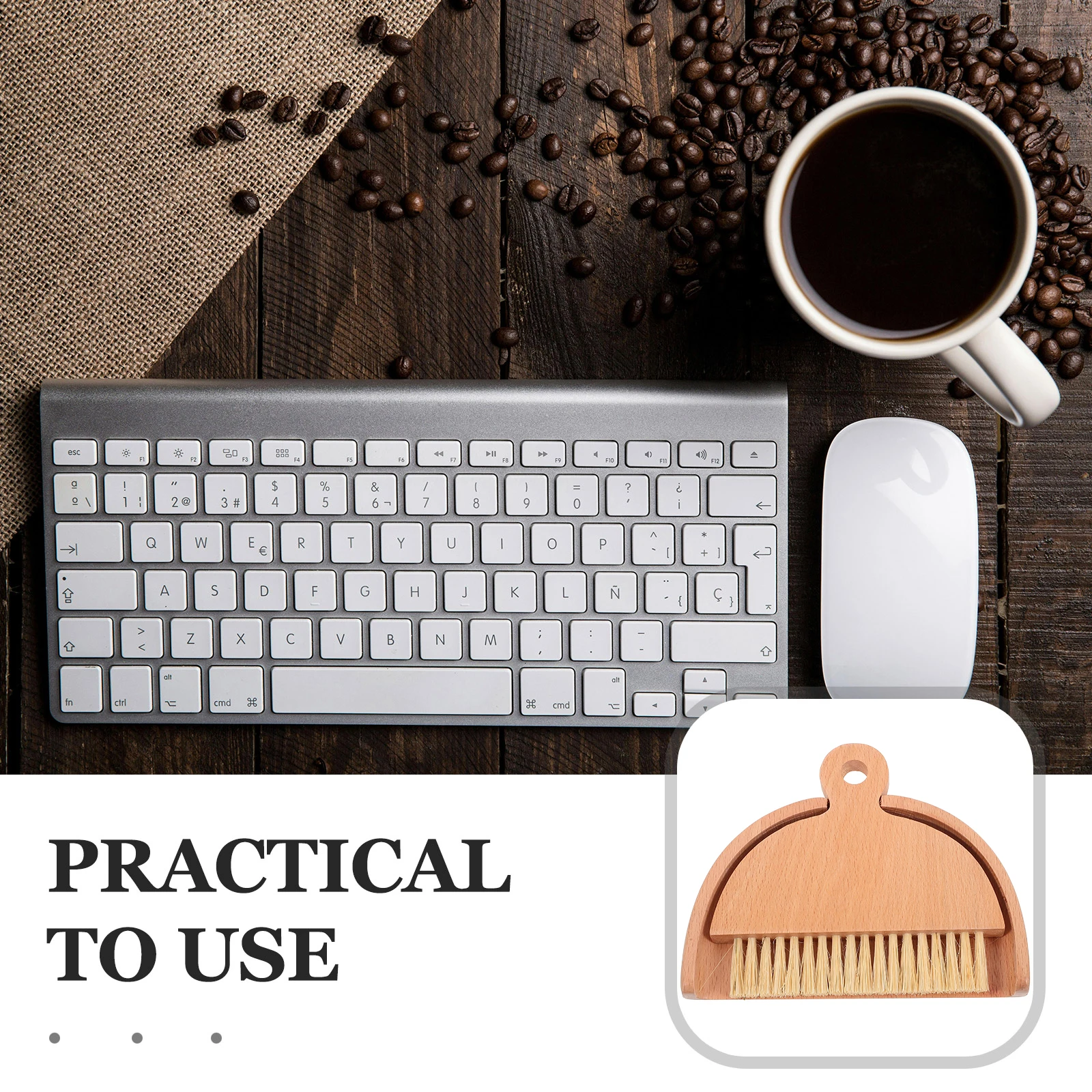 

Desktop Cleaning Kit Mini Dustpan Brush Set Small Wooden Toddler Keyboard Car Vent Cleaner Portable Dustpan Broom Set