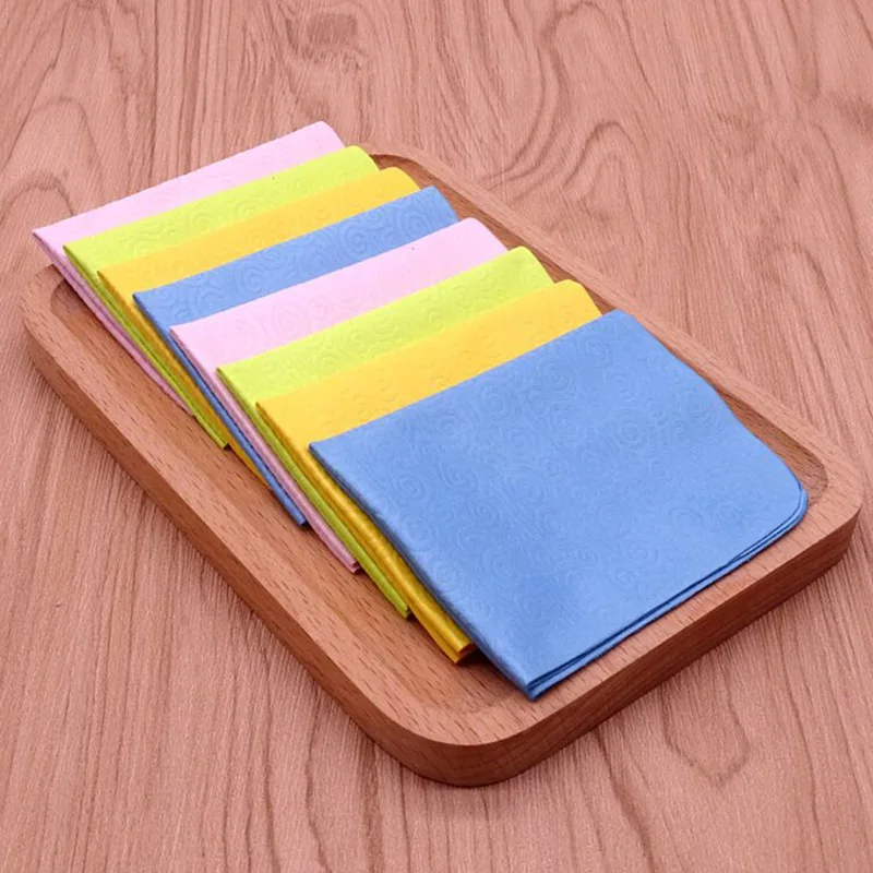 5 Pcs Chamois Glasses Cleaner Clouds Microfiber Glasses Cleaning Cloth For Lens Phone Screen Cleaning Wipes