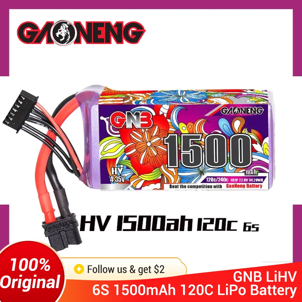Drone Battery 4S - GNB 6S 1500mAh 120C/240C Lipo Battery