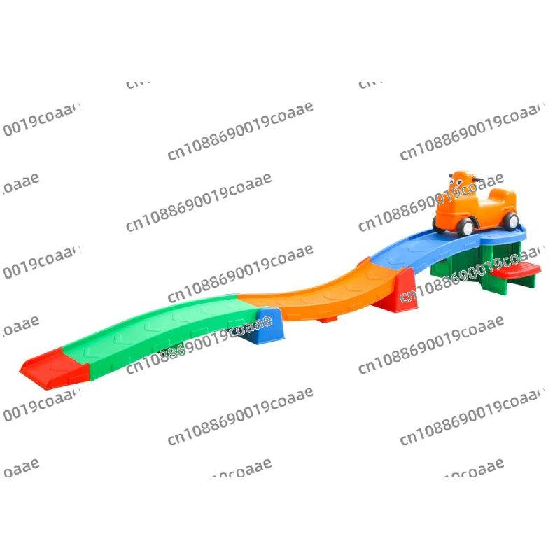 Plastic Toy Roller Coaster Game for Kids 3 Stage Slide Car
