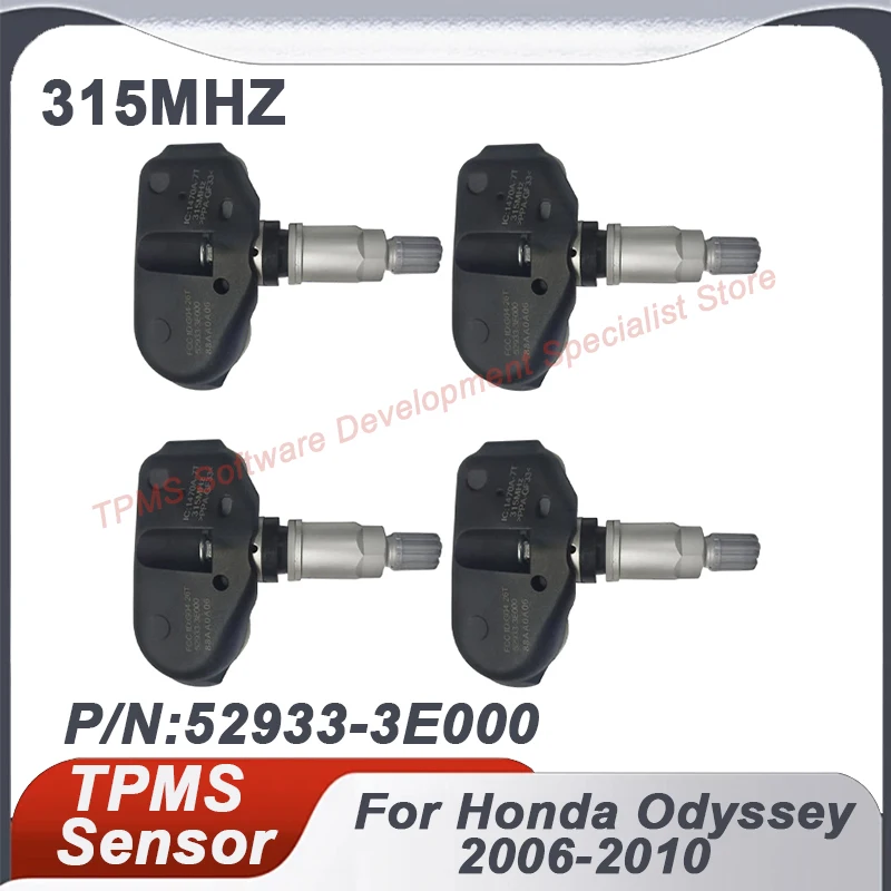 

For Honda Odyssey 2006-2010 Element 2006-2008 TPMS Tire Pressure Sensor 1/4PCS 315MHZ 52933-3E000