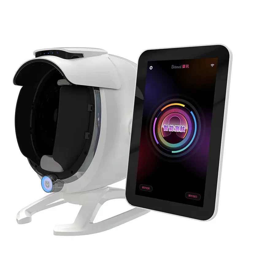 フルフェイス3D AI肌分析マシン 顔テスター スキャナー フェイスミラーデバイス 肌分析機 bitmoji肌分析機