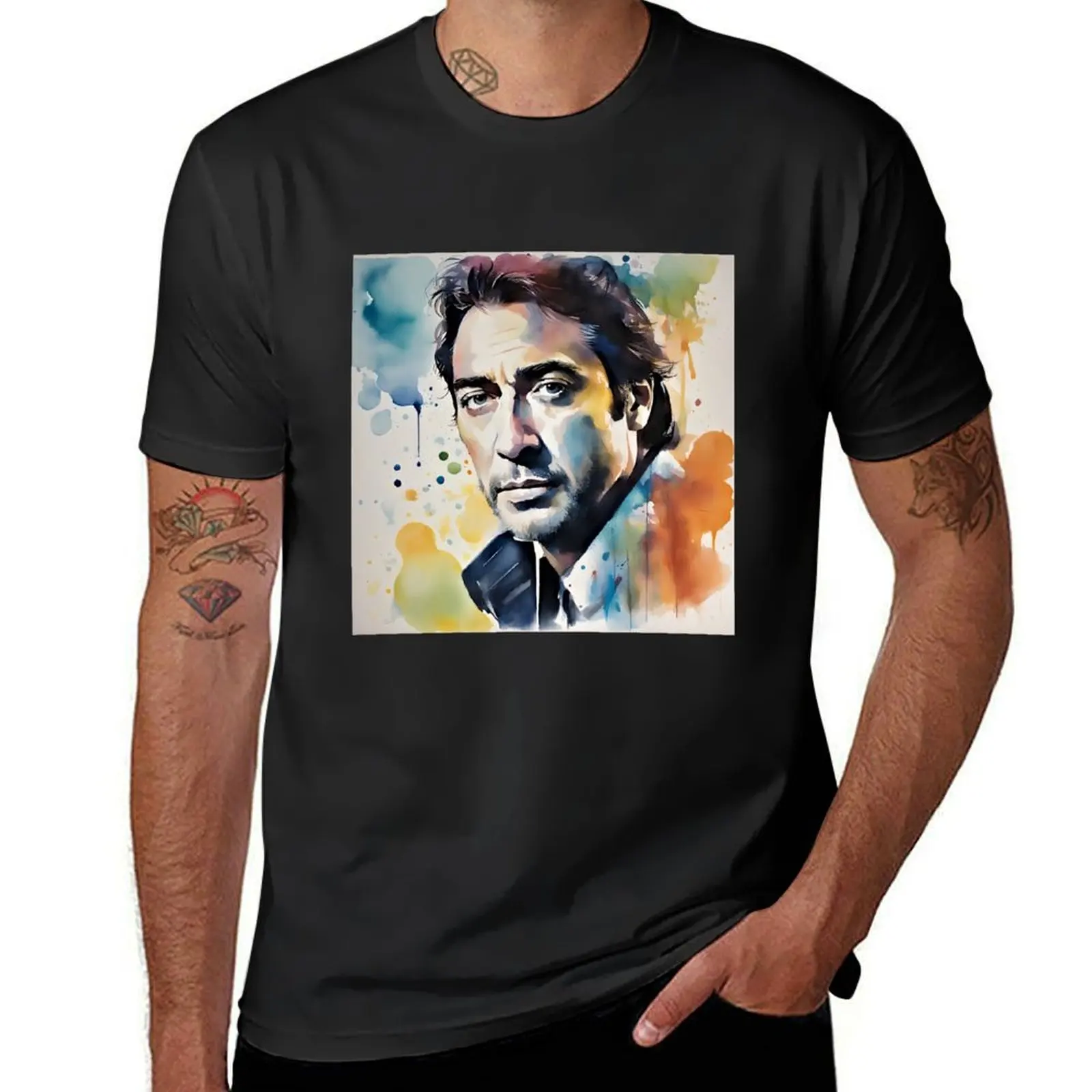 Strong as Javier Bardem T-shirt Aesthetic clothing customs design your own Men's t-shirt