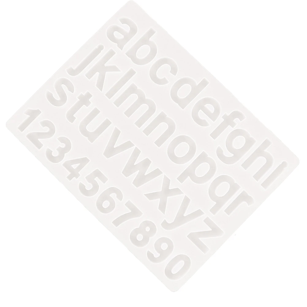 

Alphanumeric Silicone Mold Letter Number Molds for Baking Candles DIY Crystal Epoxy Resin Handmade Projects Non Stick Durable