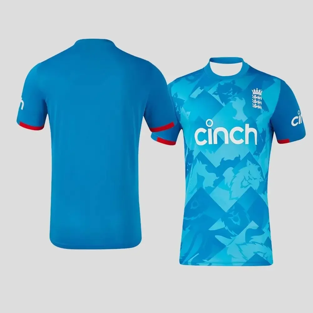 2026 Herren- und Damen-Trainings-T-Shirt England Cricket Kurzarm-Trikot Limitierte Auflage Schweißabsorbierend Schnelltrocknend – Detail 3
