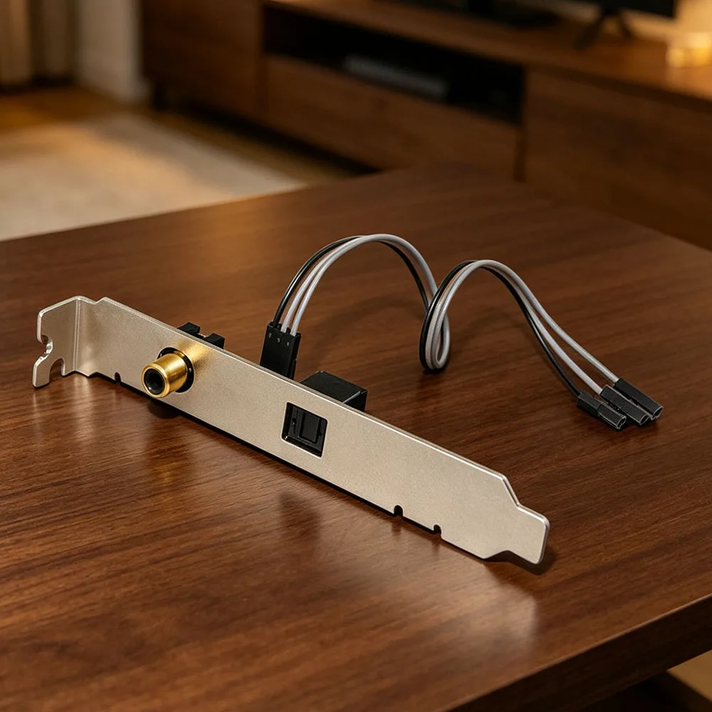 PC Sound Card with Dual SPDIF For Coaxial Optical Output Supporting 24Bit 192KHz High-Resolution Audio for DTS