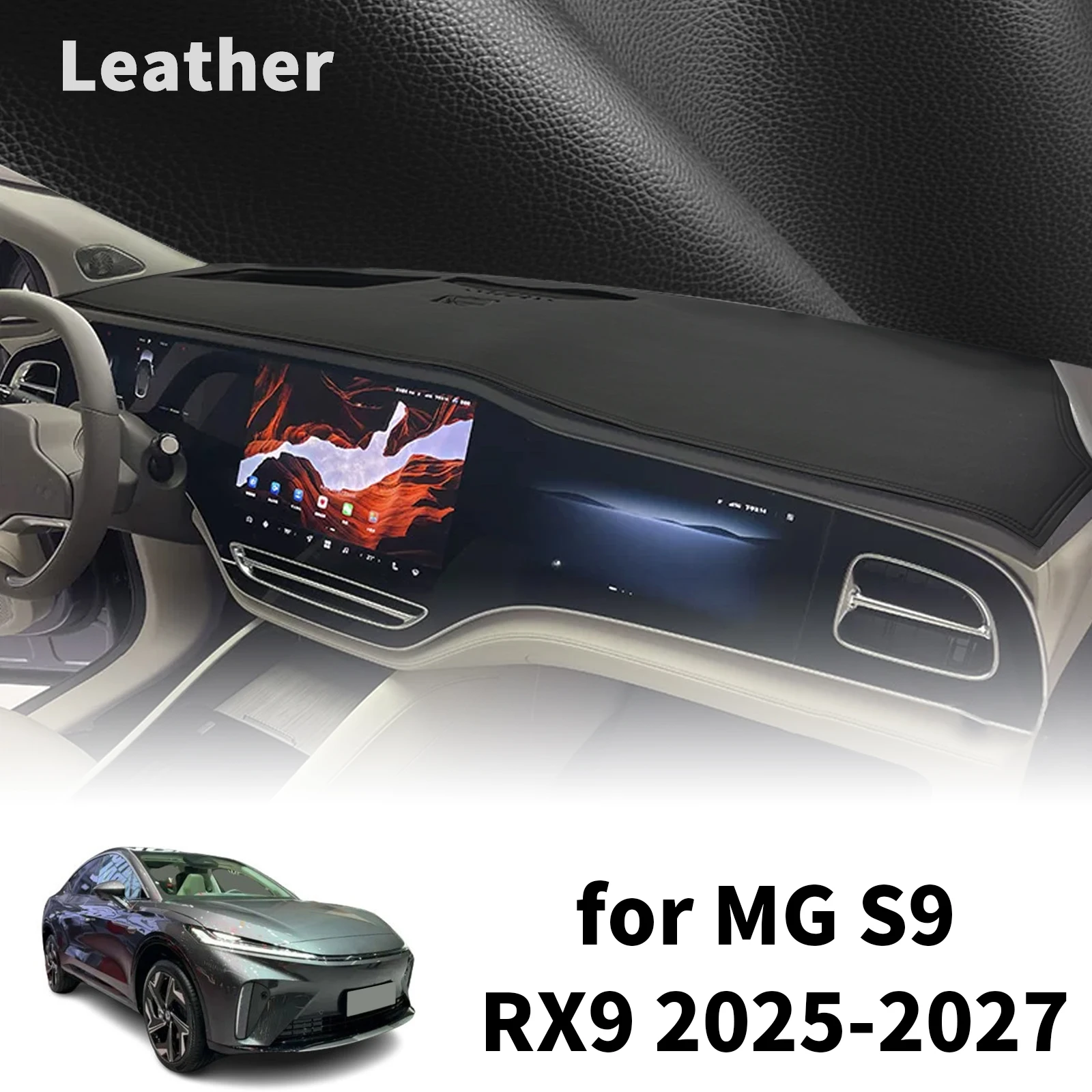 for MG 9 S9 RX9 QS 2025 2026 PHEV EV High Quality Dashboard Cover Dashmat Sunshade Anti‑UV Protector Dash Mat Pad Accessories