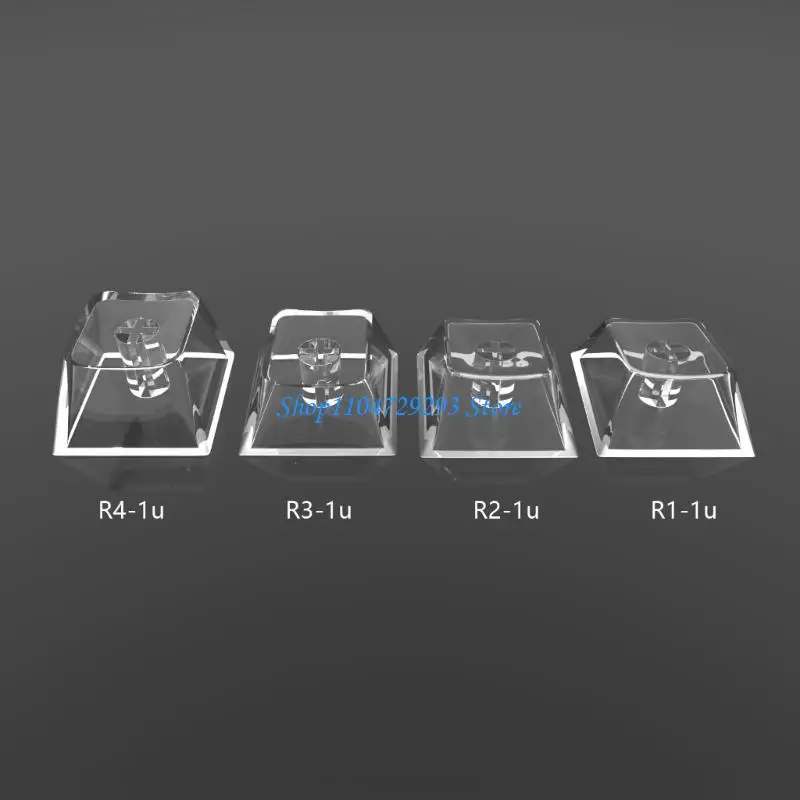 

Y2GD 20Keys Original Height Transparent Crystal Blank Keycaps Set for MX Switches