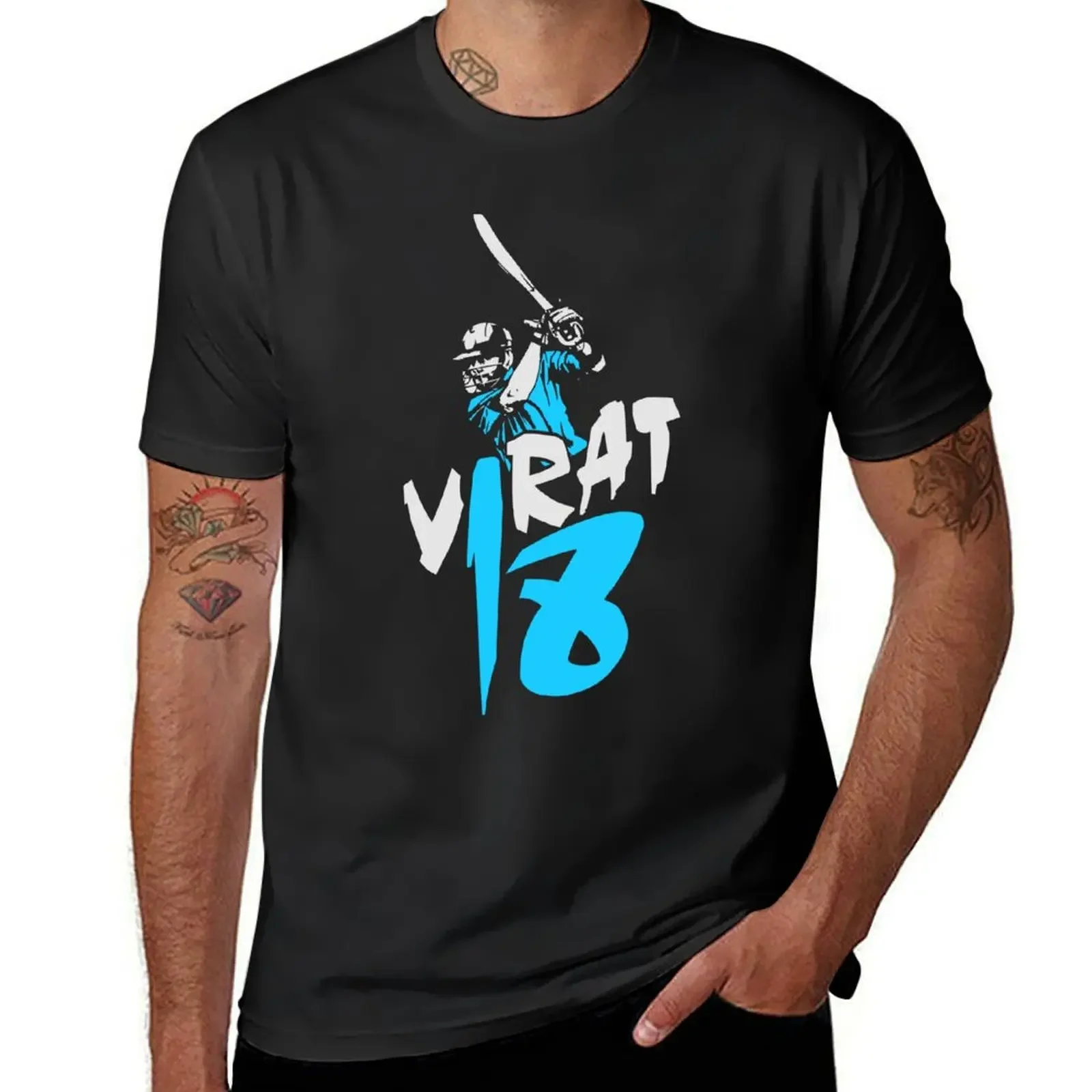 Virat 18 T-Shirt plus sizes Short sleeve tee summer clothes baggy shirts men clothings