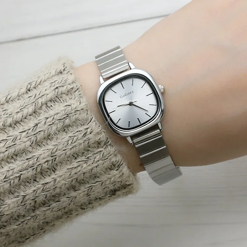 

Роскошные женские золотые часы с ремешком из нержавеющей стали, кварцевые наручные часы, модные женские часы, подарочные часы Reloj Mujer Relogio Feminino