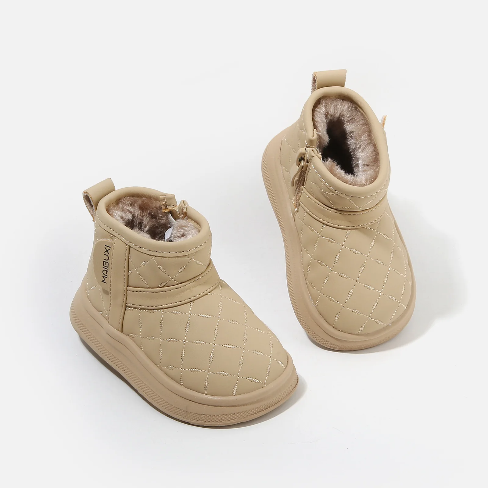 

New Toddler Shoes Baby Shoes Velvet Platform Girls Winter Cotton Boots Boys Short Boots