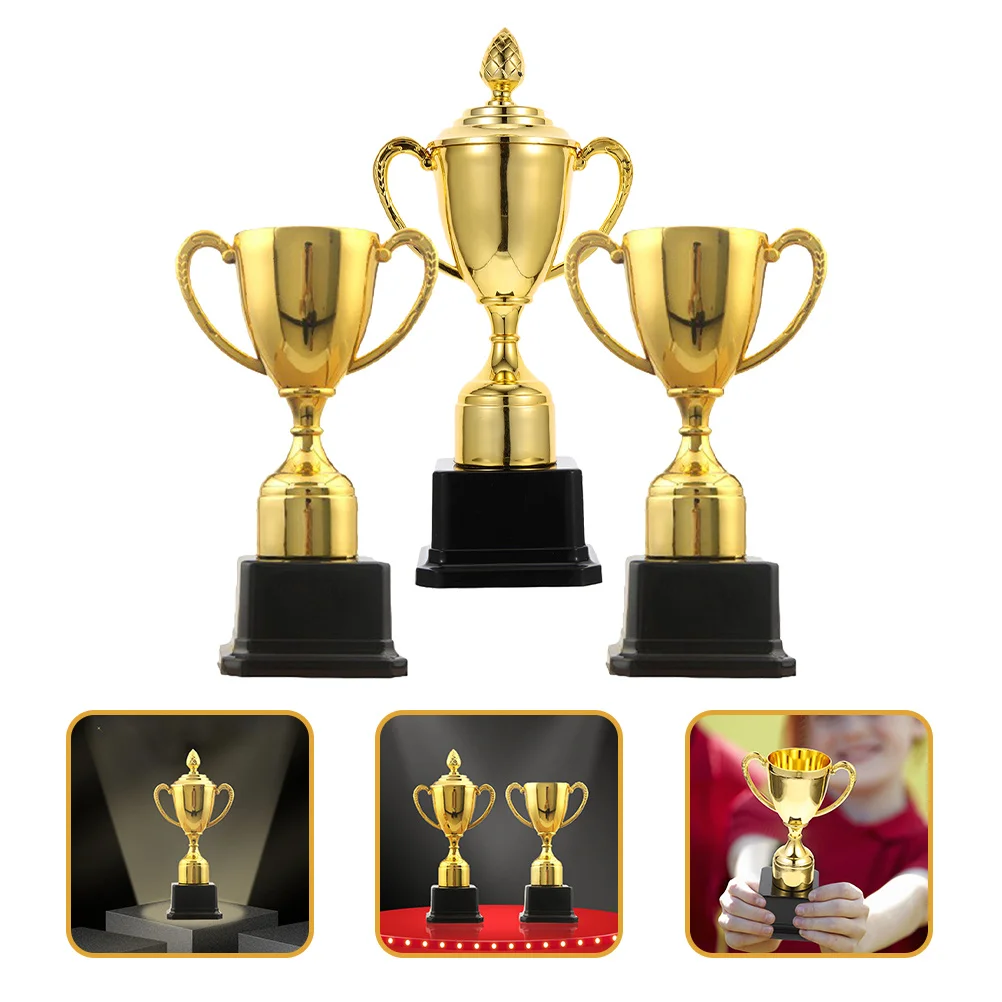 

3pcs For Competition School Sports Party Favors Tournament Award Trophies Race Award Supplies Decor