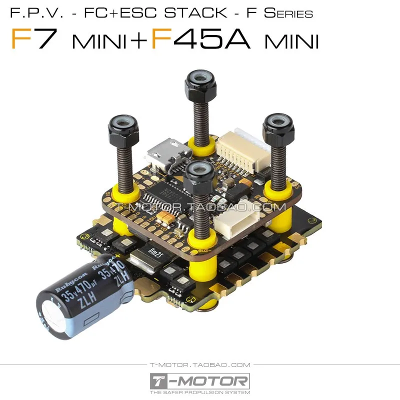Tmotor T-motor MINI F7 Stack F45A 45A ESC F722 Stack Digital Flight Controller for FPV RC Car Freestyle Racing Quadcopter