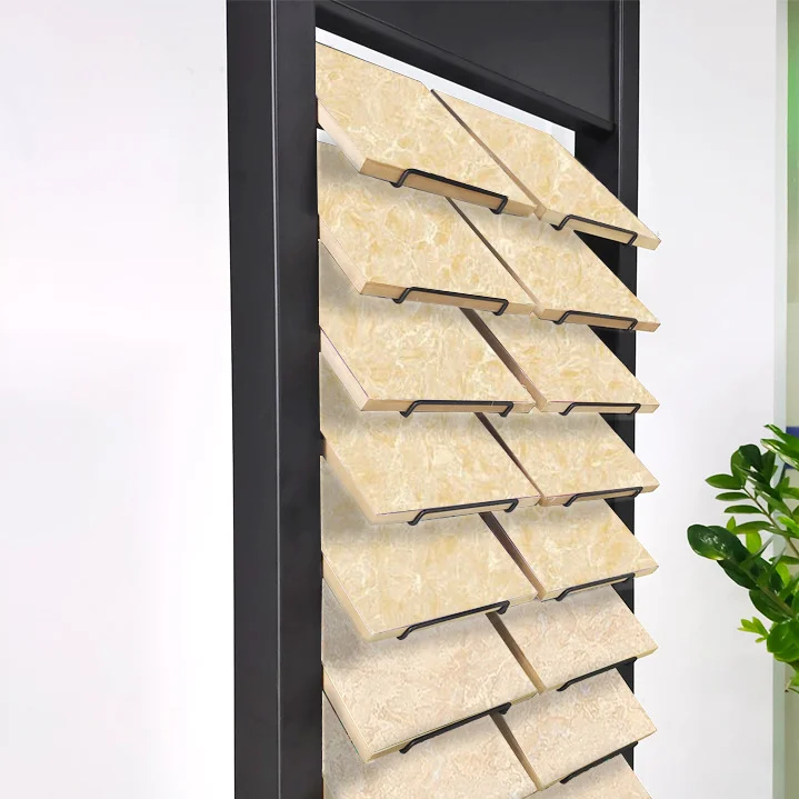 Factory Direct Modern Eco-Friendly Steel Display Stand for Granite and Marble in Showroom and Trade Show