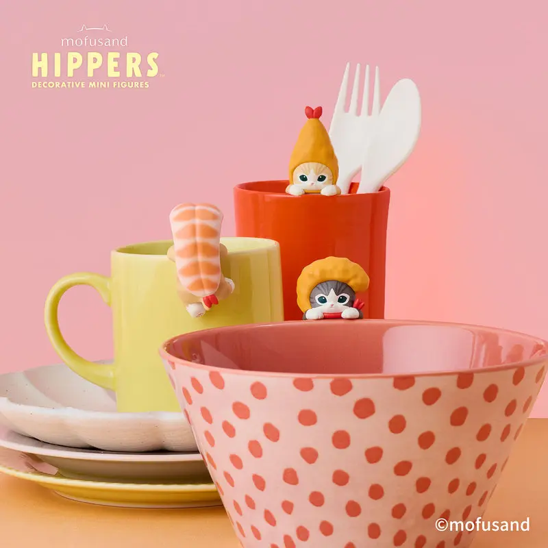 Figura Decorativa Original de Sonny Angel X Mofusand Shrimp Cat Hippers, Nueva Serie de Mini Figuras en Caja Ciega, Caja Misteriosa, Regalo para Fans