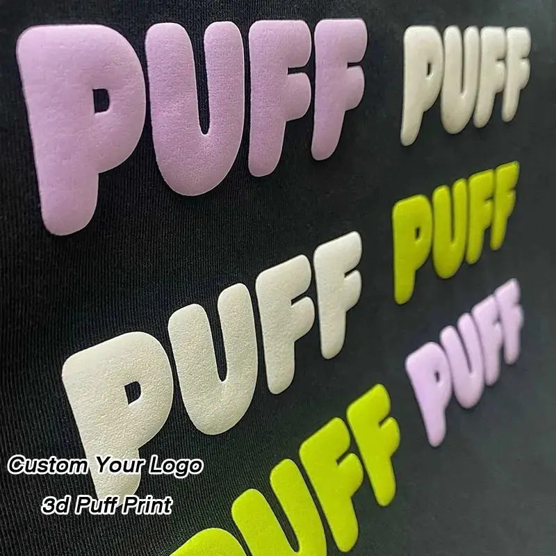 

3D Puff Print Vinyl Transfer Printing Custom logo Heat Transfer Vinyl Htv Puff Vinyl Sticker HTV Dtf Transfers for Clothing