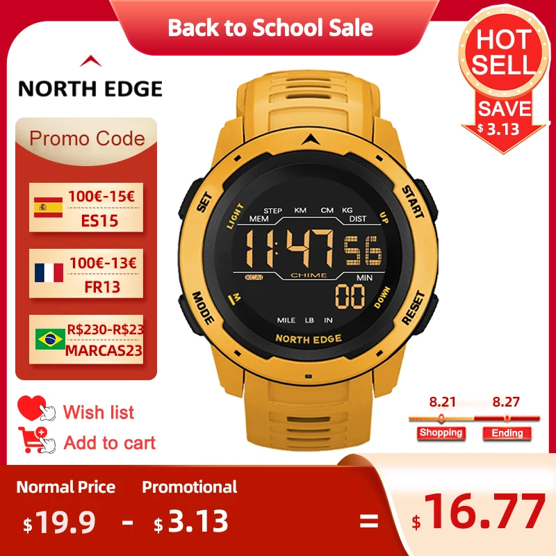 Men's Waterproof Sports Watch 50M