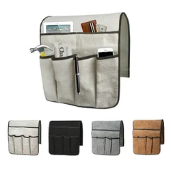 Four Pockets Chair Couch Mobile Phones Magazine Sundries Organizer Sofa Arm Rest TV Remote Control Storage Bag