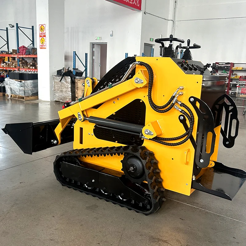 Customized Hot Selling Mini Sliding Loader CE Approved Front End Loader Electric Tracked Skid Steer Loader With Attachments