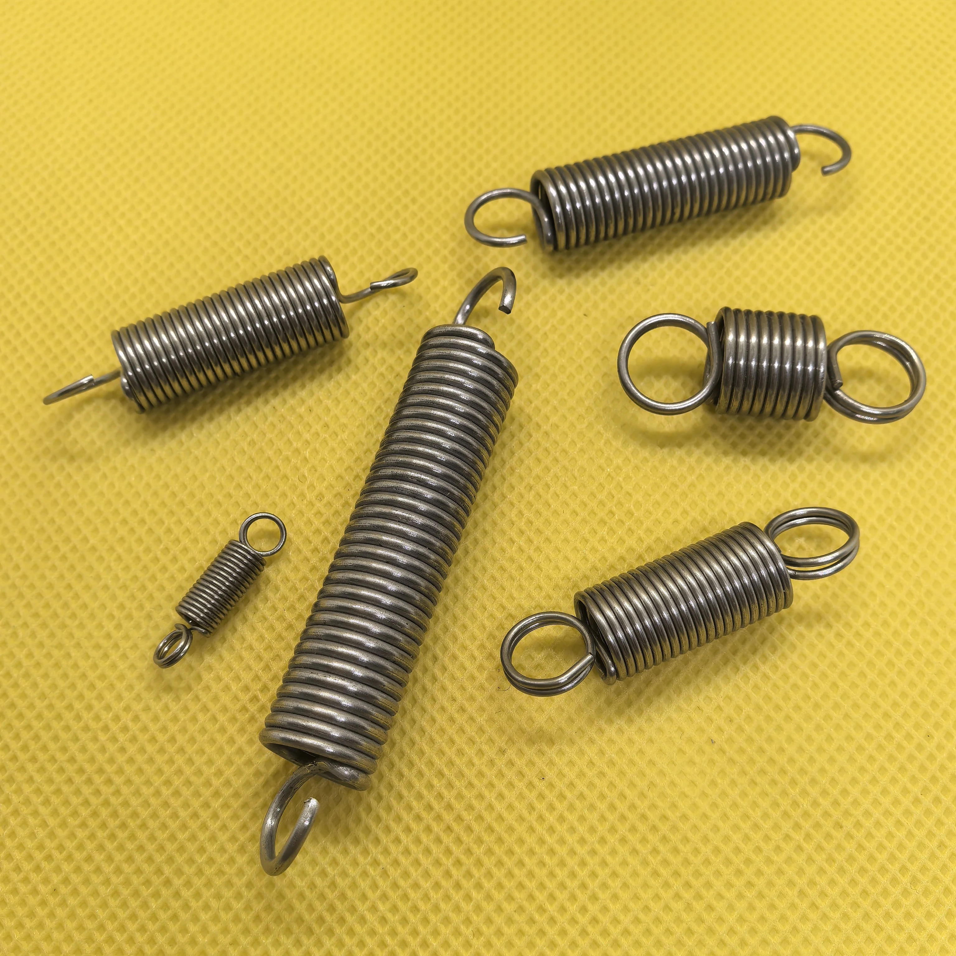 Wire Diameter 1.2mm 304 Stainless Steel Tension Spring Extended model S hook Double loop Hook Pullback Spring