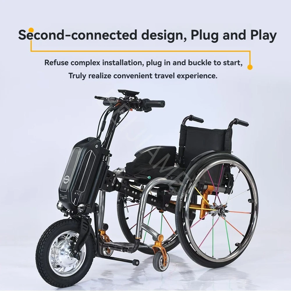 Wheelchair Drive Head Lithium Battery Traction 48V Intermediate Connection Manual Wheelchair Travel Portable