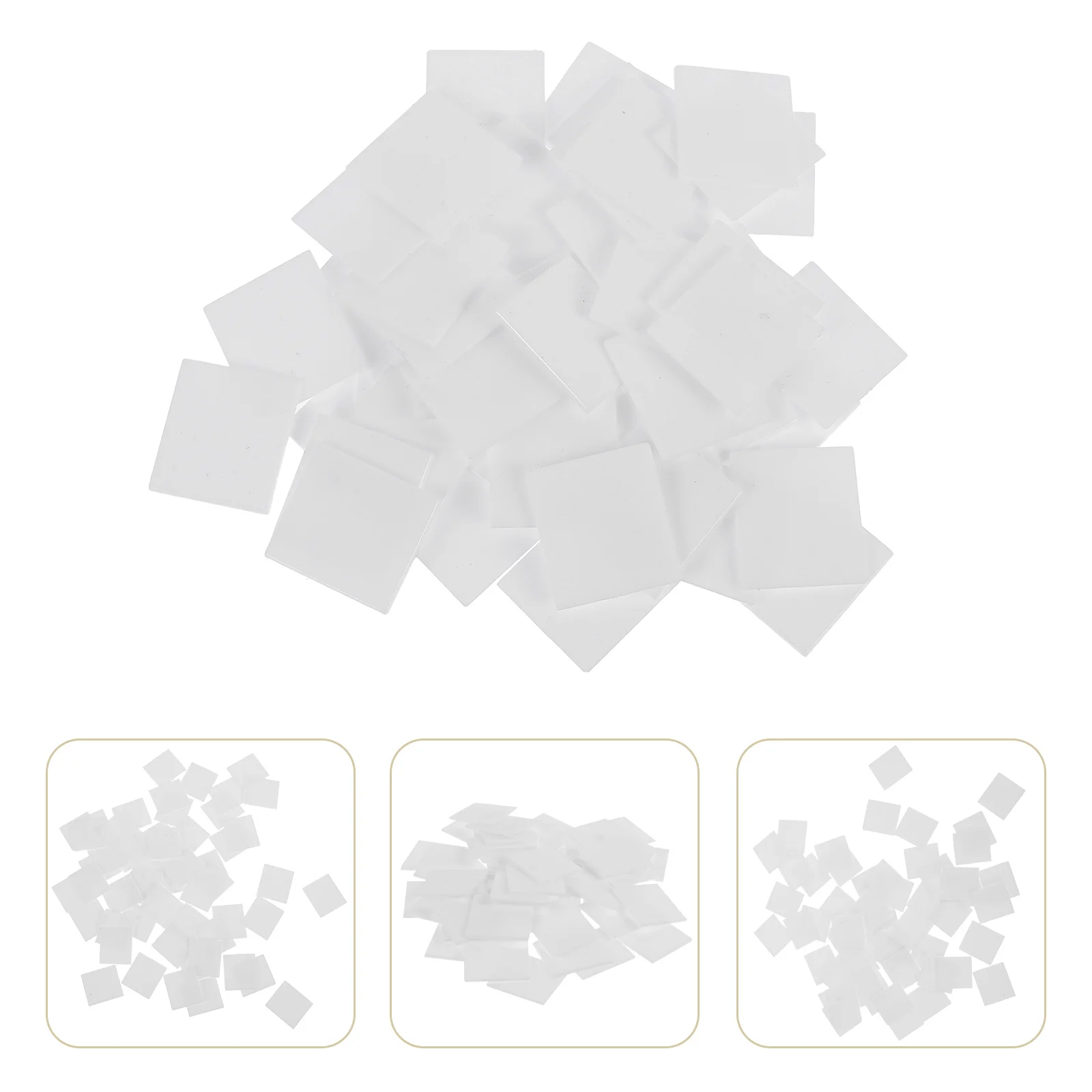 

52pcs White Keytops Small Squares Plastic Piano Repair Tools Upright Piano Keytops Replacement Keyboard Repairing Musical