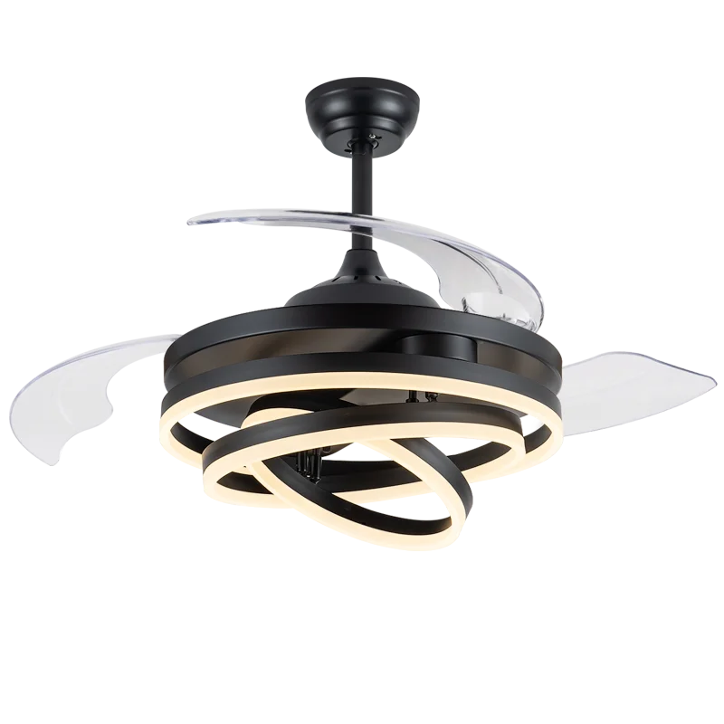 Modern Led Decorative ceiling fan with Light and remote control dinning room fan light