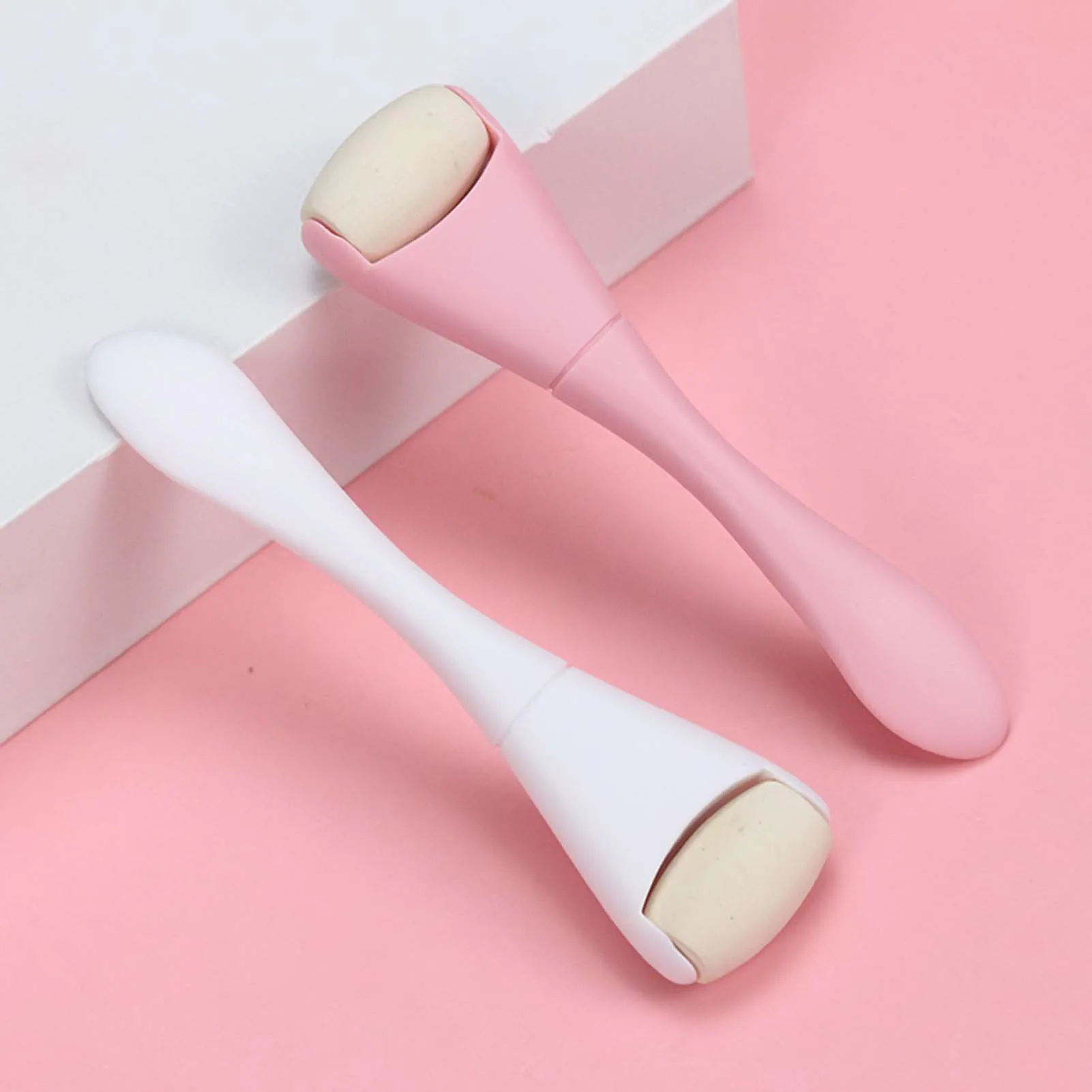 Massager Face Oil Absorbent Roller Anti-acne Volcanic Stone Stick Double Head Facial Skincare Tool for Oily Skin Both Sexes