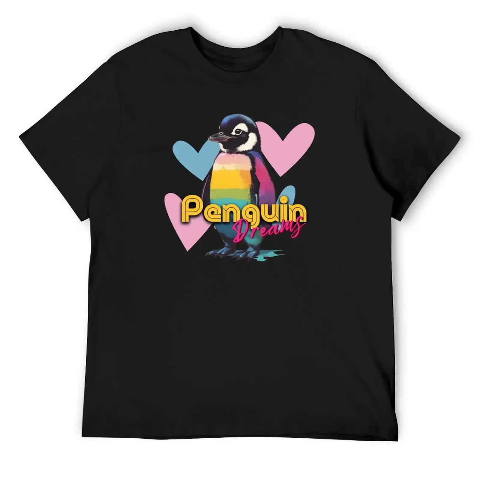 

Penguin Dreams T-Shirt street wear anime t shirts quick drying cute tops plus size men clothing