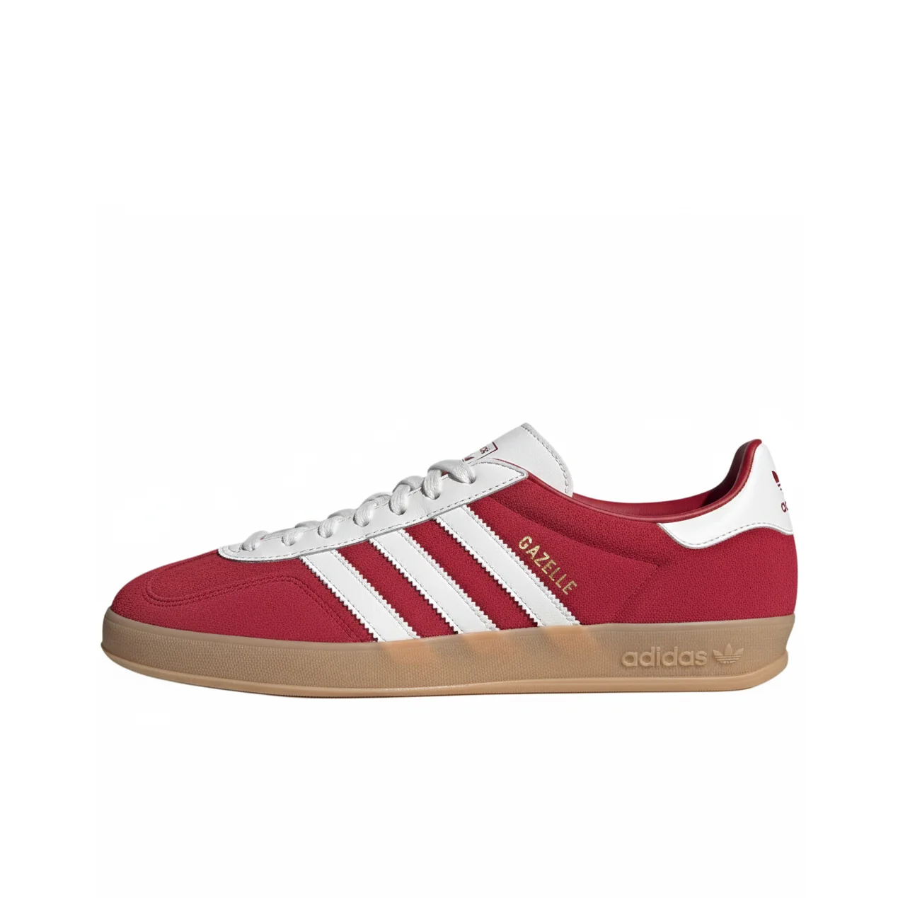 Adidas Originals GAZELLE INDOOR Chaussures de sport en cuir de l'armée allemande unisexe Victory Red