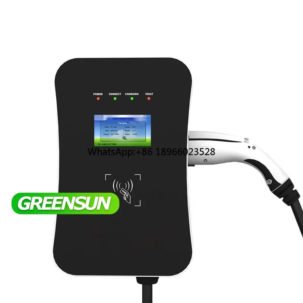 1 Phase EV Charger Home Use 7KW 11KW 22KW 3 Phase 380V House EV Charging Station