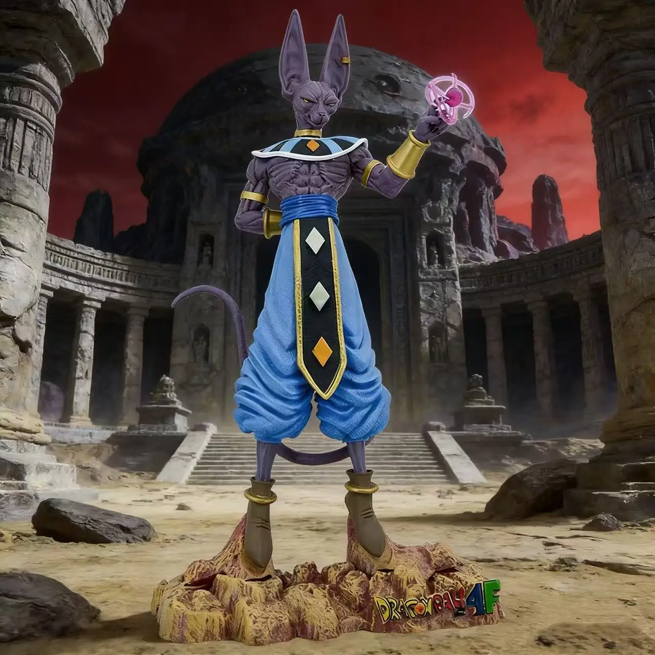 Figurine Dragon Ball Z Beerus de 30cm, Super Dieu de la destruction, modèle de collection, jouet pour enfants, cadeaux, en Stock